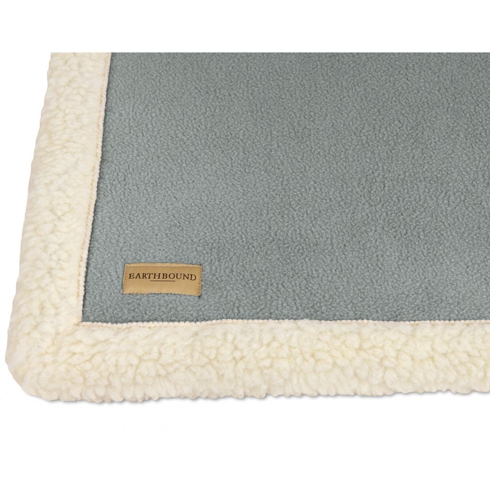 Earthbound Sherpa Fleece Blanket Dove Grey