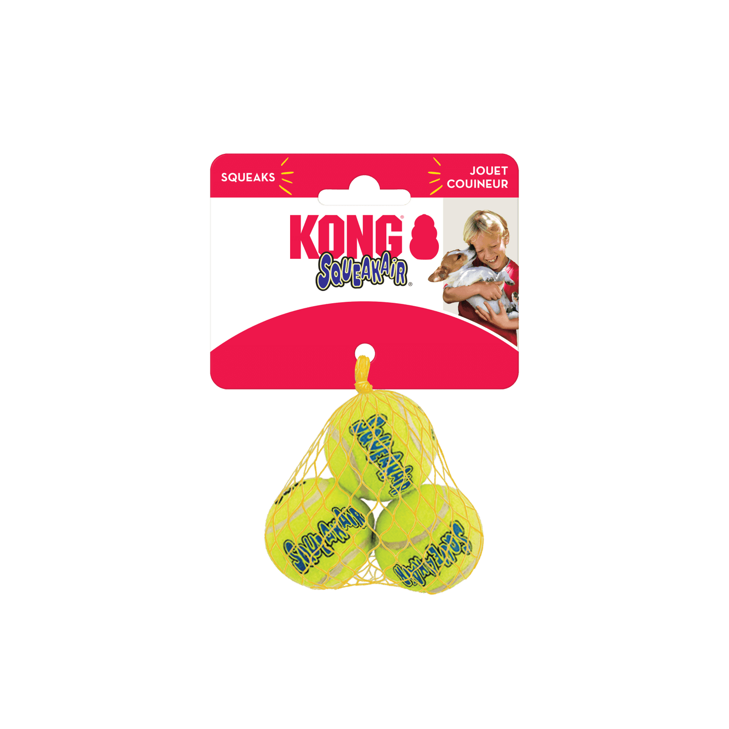 KONG SqueakAir Balls Extra Small 3pk