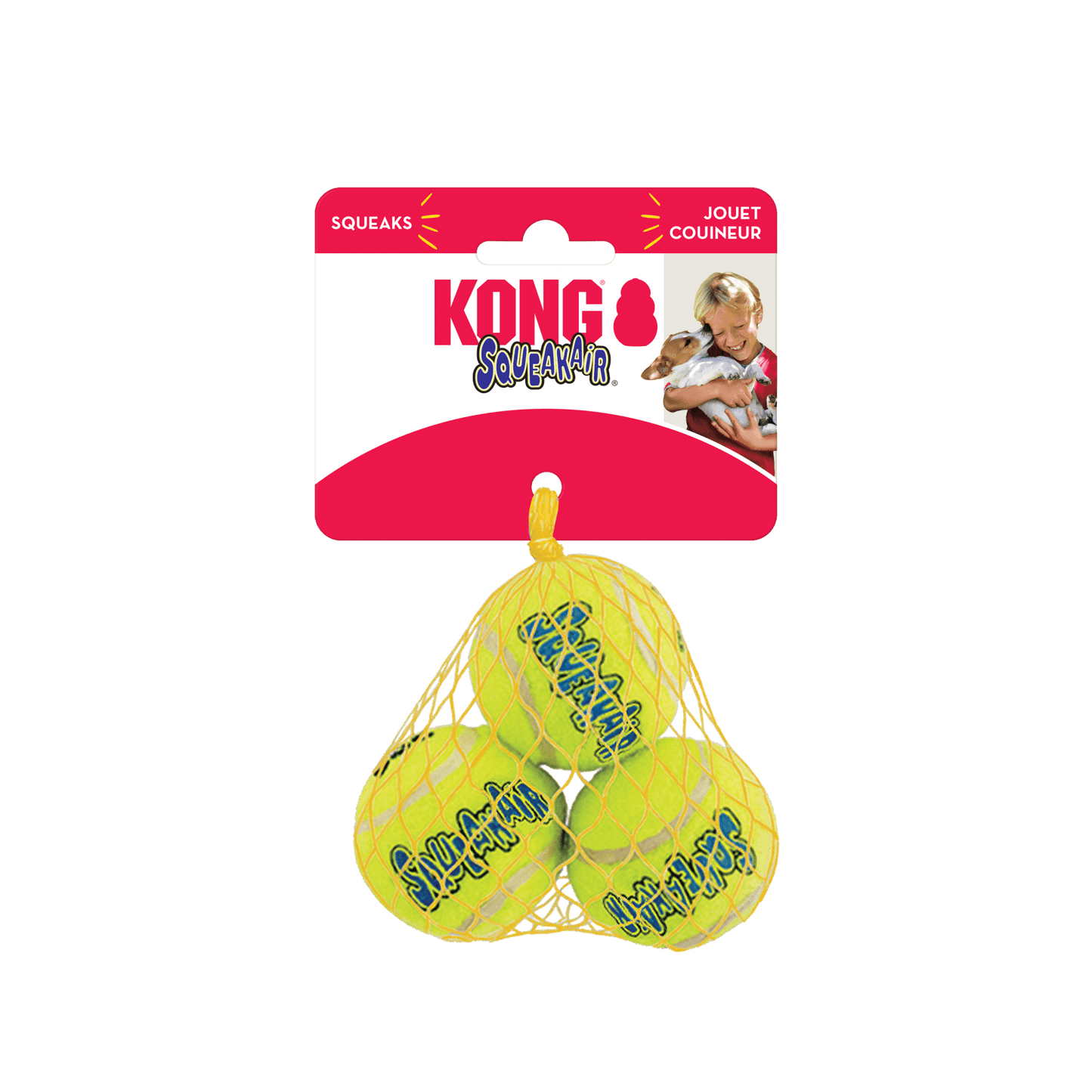 KONG SqueakAir Balls Small 3pk