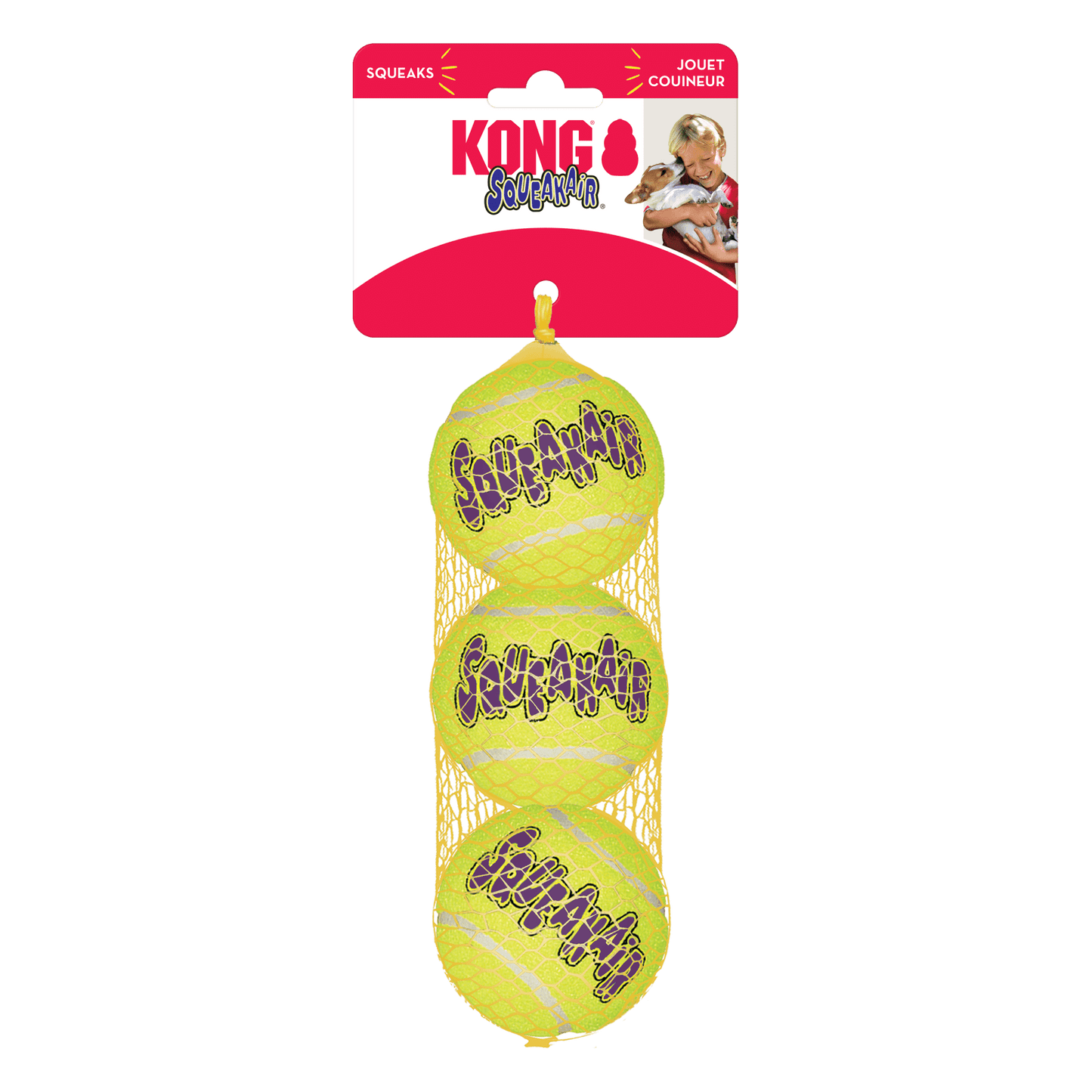 KONG SqueakAir Balls Medium 3pk
