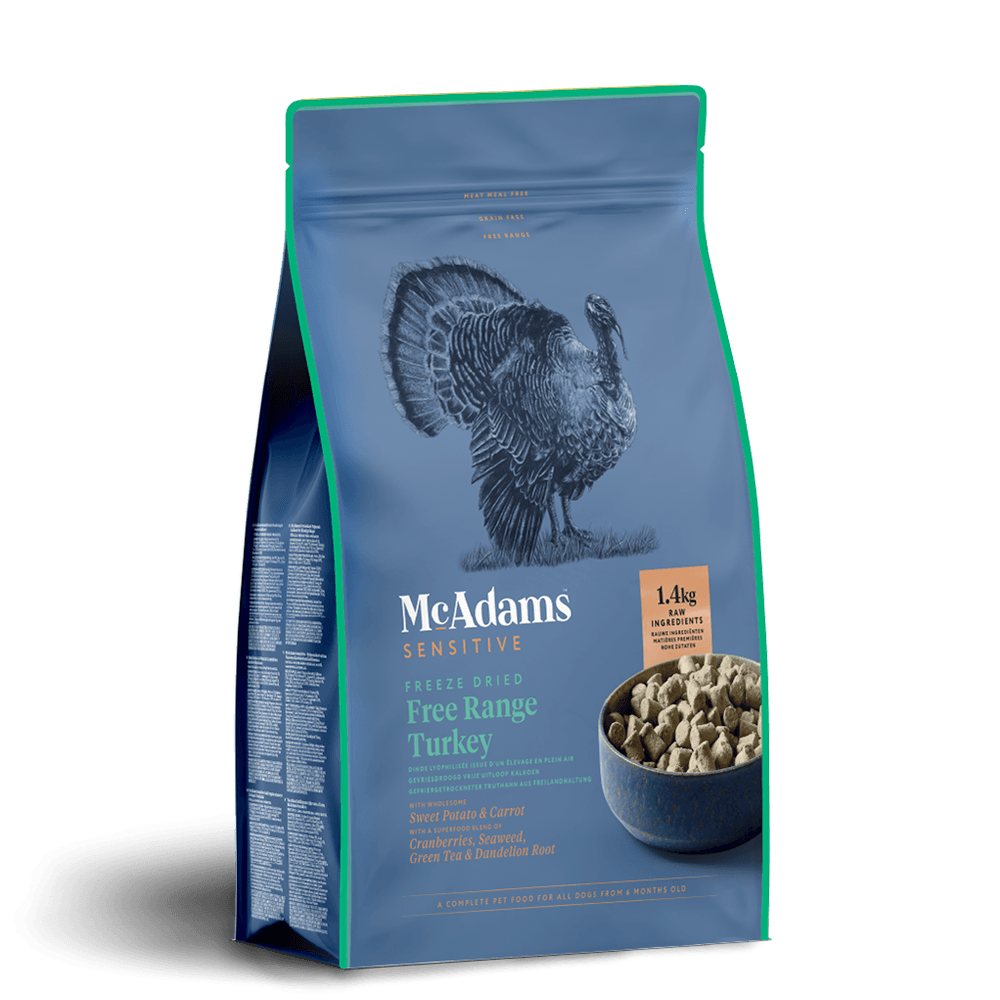 McAdams Dog Food: Freeze Dried Sensitive Free Range Turkey