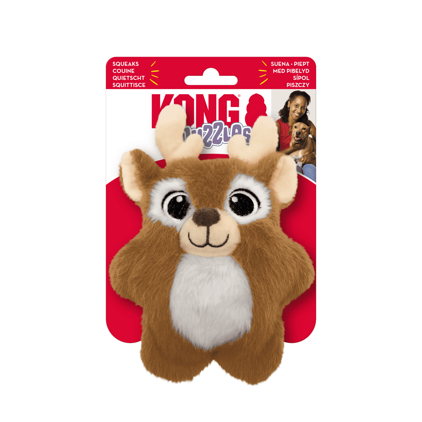 KONG Holiday Snuzzles Reindeer Small