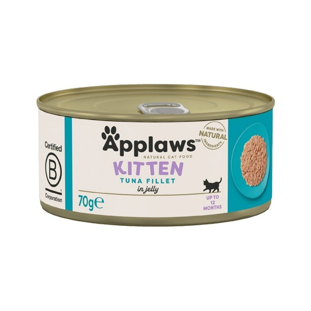 Applaws Wet Cat Food: Can Kitten Tuna Fillet in Jelly 70g