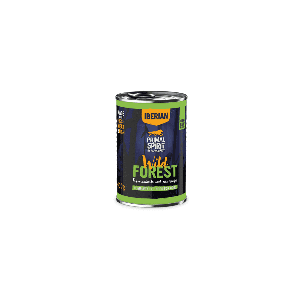 Primal Spirit Wet Dog Food: Wild Forest (Pork & Turkey) 6x400g