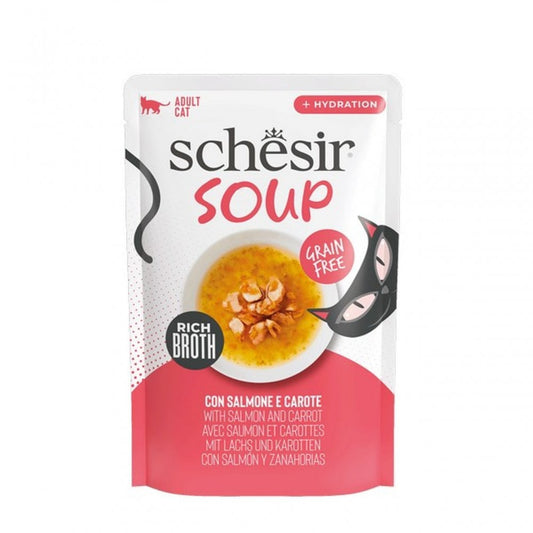 Schesir Cat Soup Salmon with Carrot 40g
