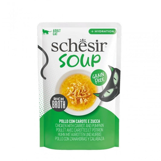 Schesir Cat Soup Chicken with Pumpkin 40g