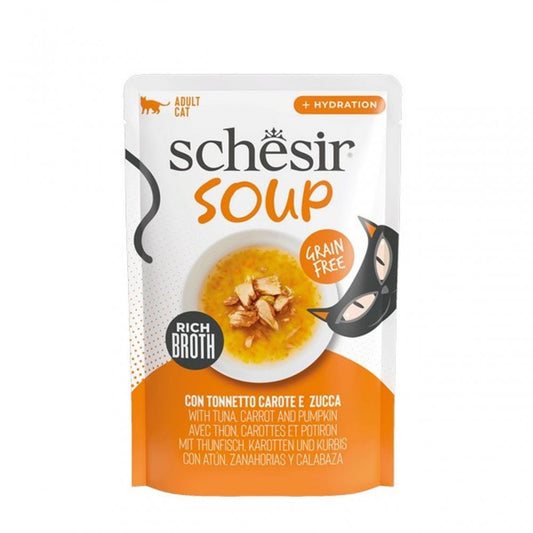 Schesir Cat Soup Tuna with Carrot & Pumpkin 40g