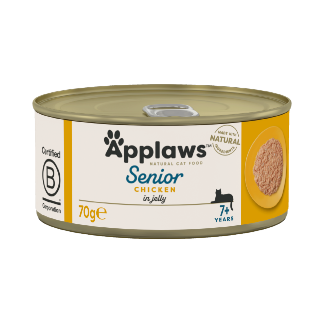 Applaws Wet Cat Food: Can Senior Chicken in Jelly 70g