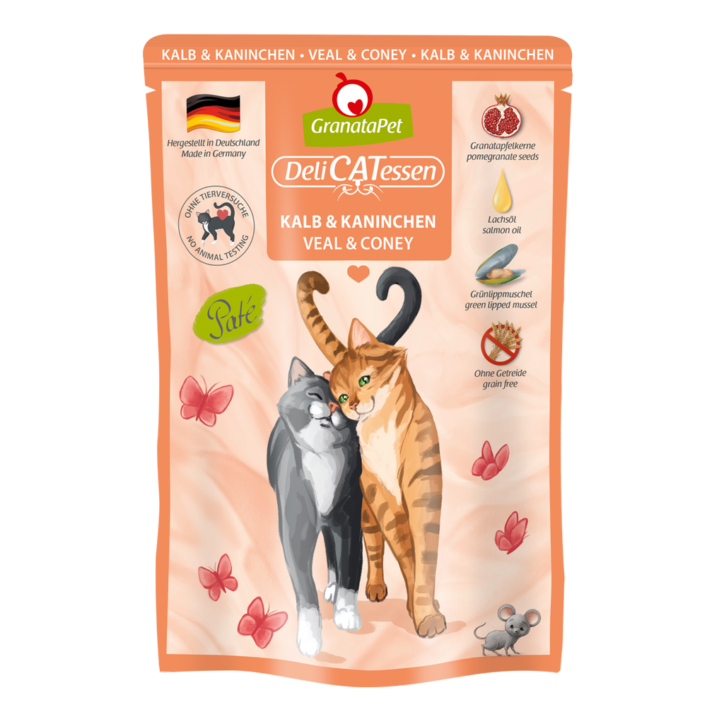 Granatapet Wet Cat Food: DeliCATessen Veal & Coney 85g