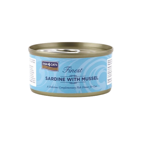 Fish4Cats Wet Food: Sardine with Mussels 10x70g