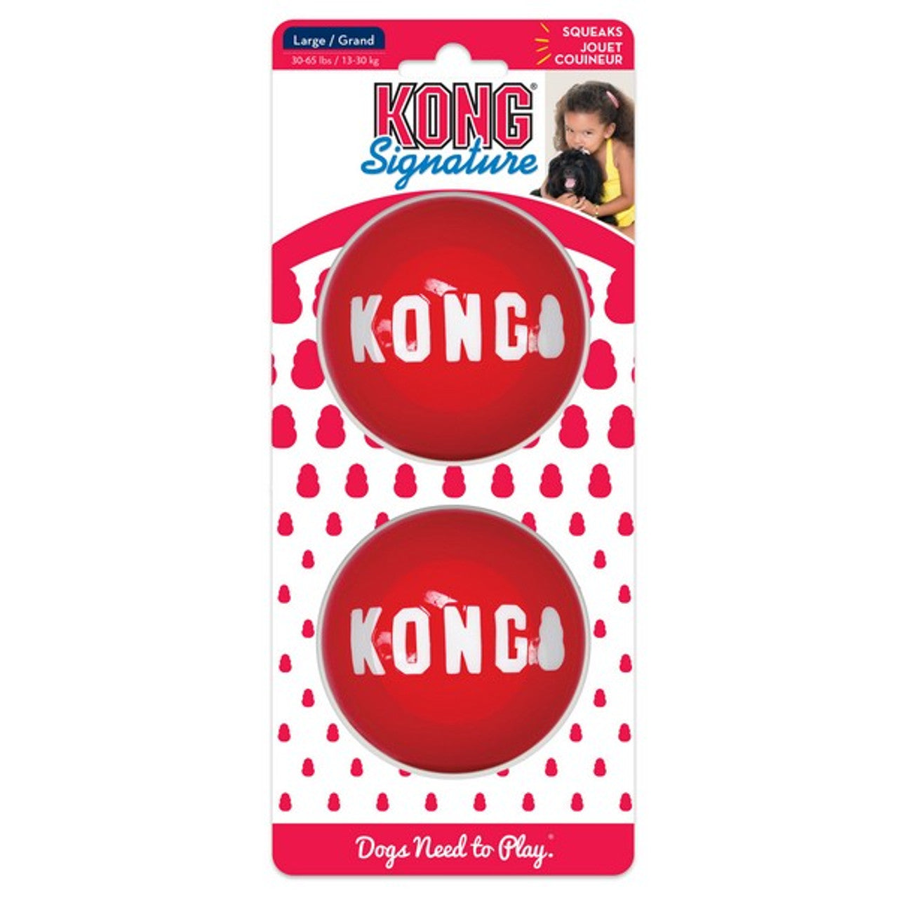 KONG Signature Balls Large 2pk