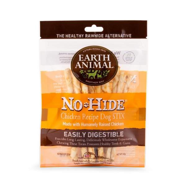 Earth Animal No Hide Chicken Stix 10pk