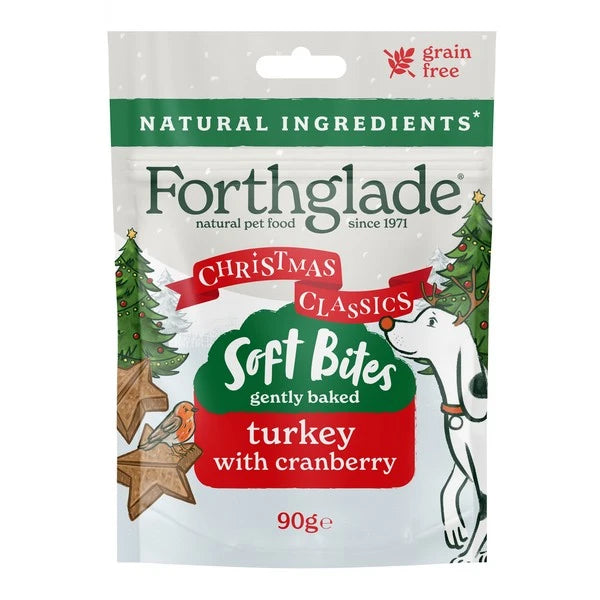 Forthglade Christmas Soft Bites Turkey & Cranberry 90g