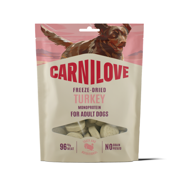 Carnilove Dog Treats: Freeze-Dried Turkey 60g