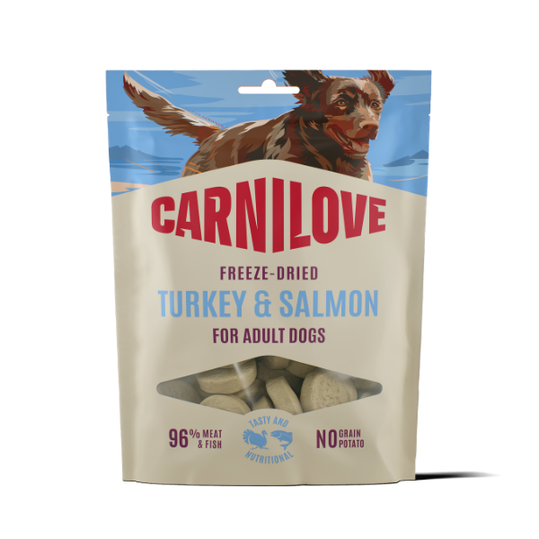 Carnilove Dog Treats: Freeze-Dried Turkey & Salmon 60g