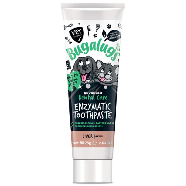 Bugalugs Dental Care Enzymatic Toothpaste for Dogs & Cats 75g