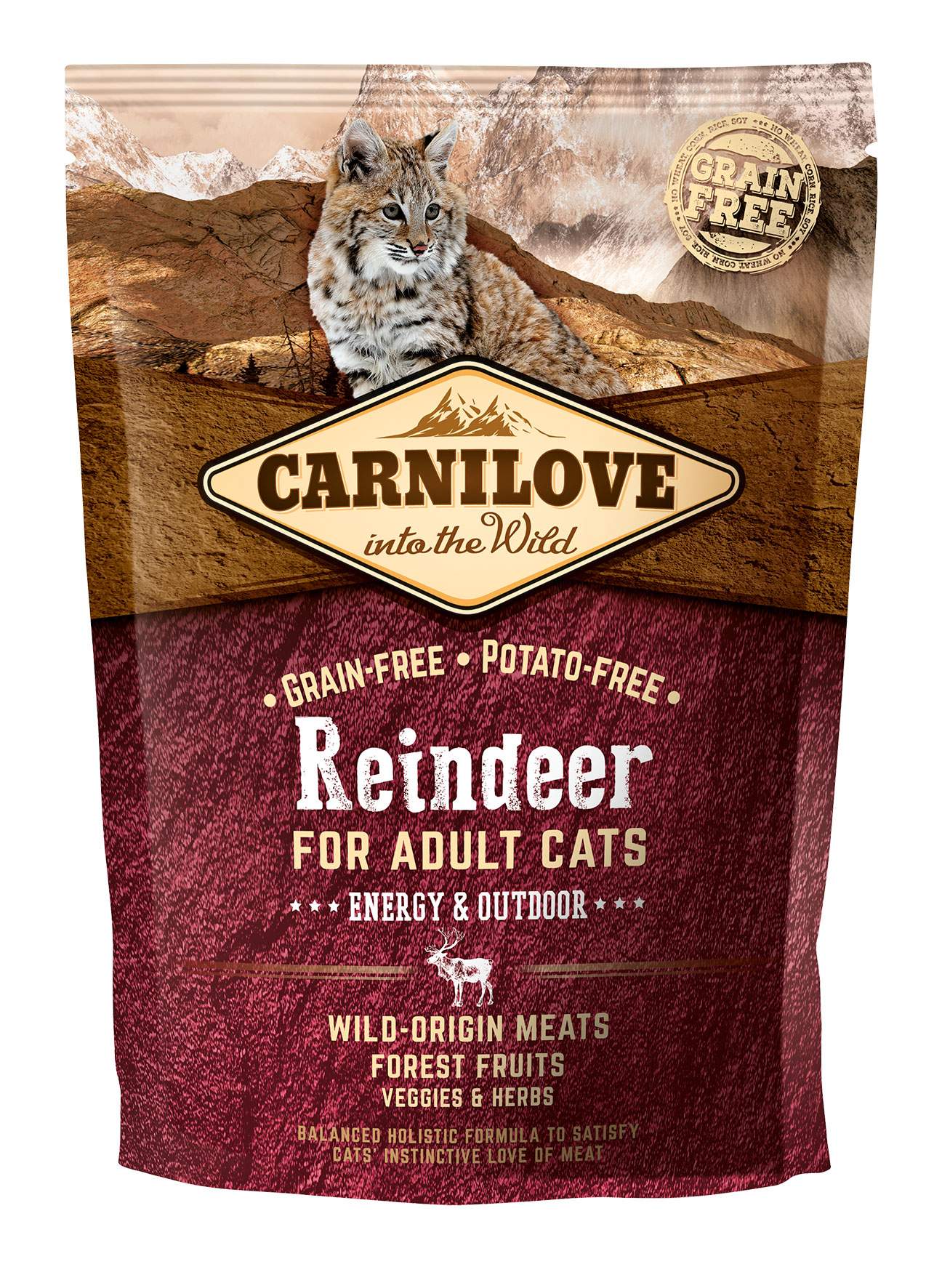 Carnilove Cat Food: Adult Reindeer 2kg