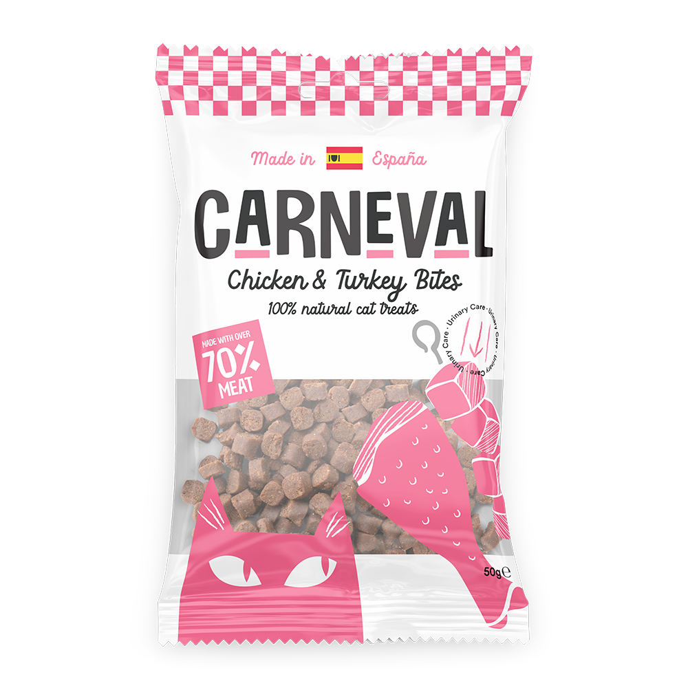 Carneval Cat Chicken & Turkey Urinary Care Treats 50g