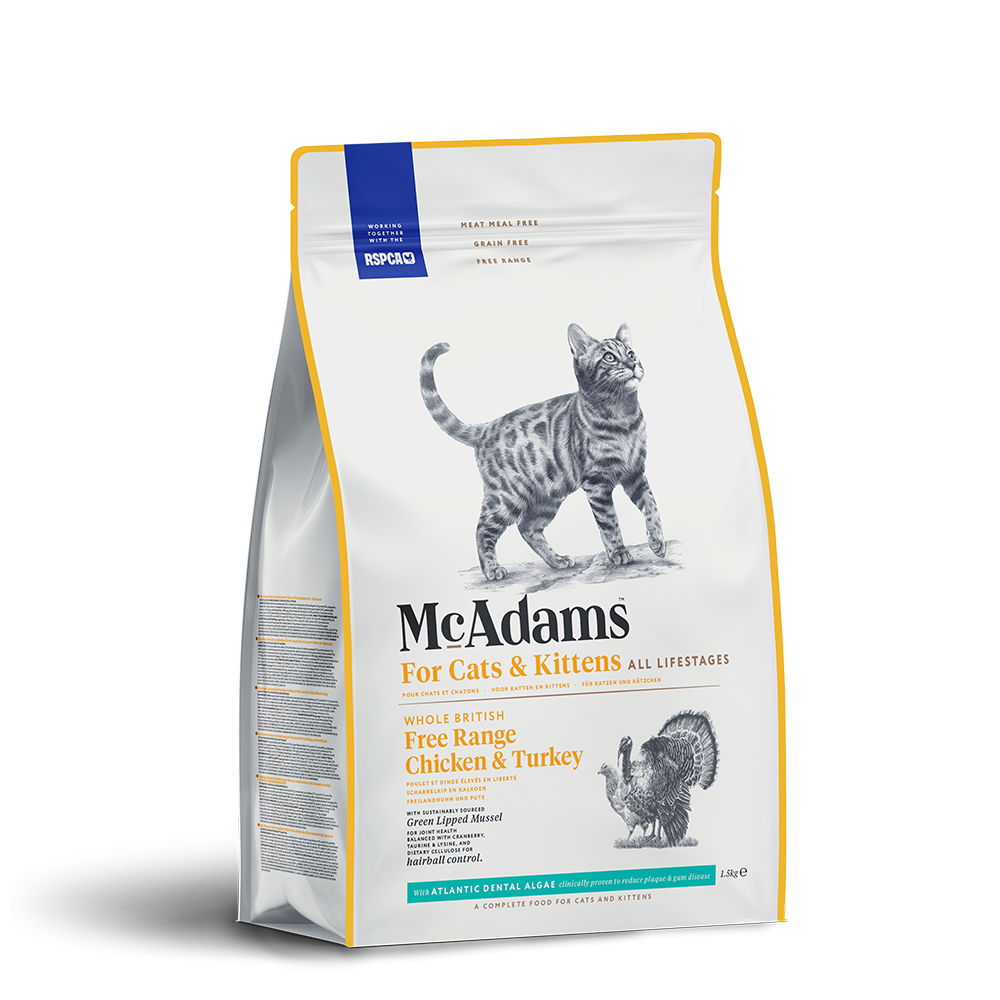 McAdams Cat & Kitten Food: Free Range Chicken & Turkey
