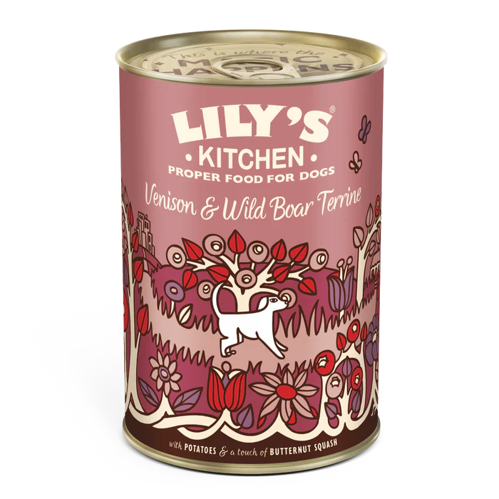 Lily's Kitchen Wet Dog Food: Venison & Wild Boar Terrine 6x400g