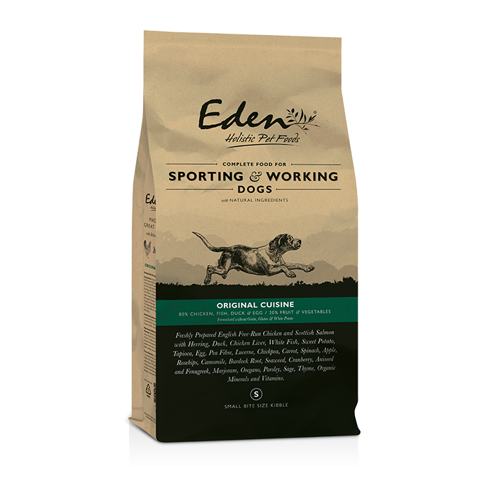 Eden Working Dog Food: 80/20 Original Cuisine Small Kibble 15kg