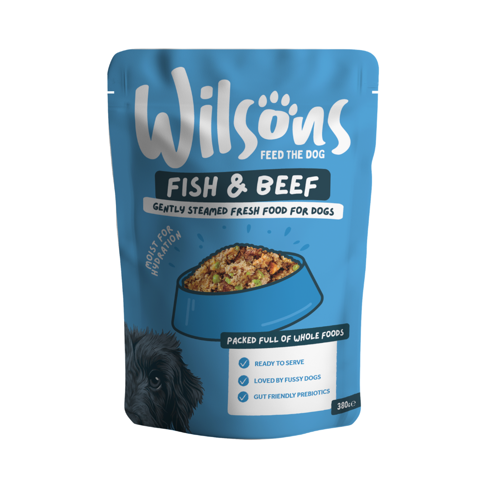 Wilsons Wet Dog Food: Fresh Adult Fish & Beef 380g