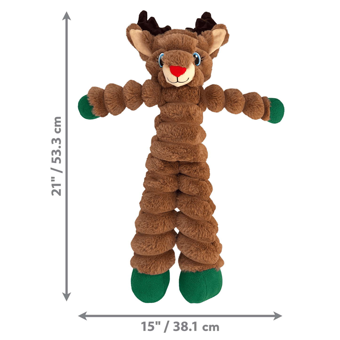 KONG Christmas Shakers Crumples Reindeer Extra Large