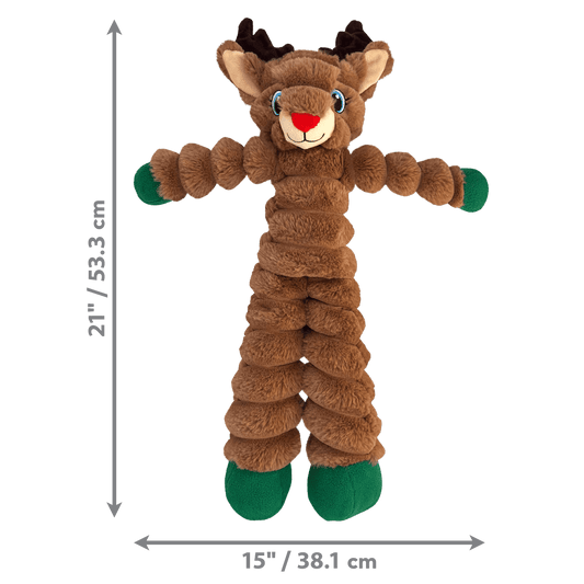 KONG Christmas Shakers Crumples Reindeer Extra Large