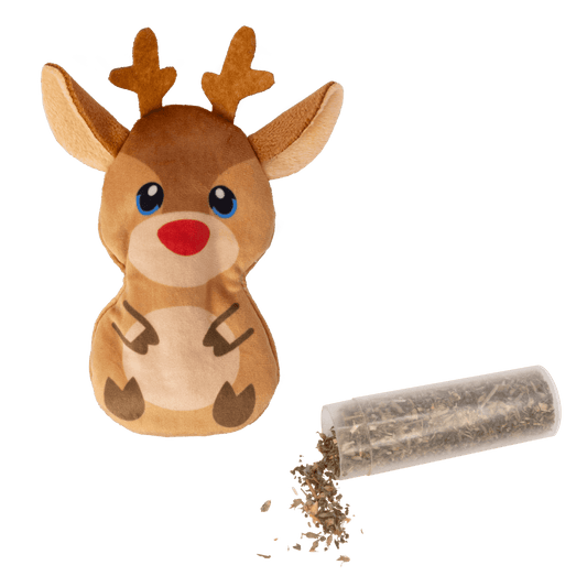 KONG Christmas Cat Refillables Reindeer