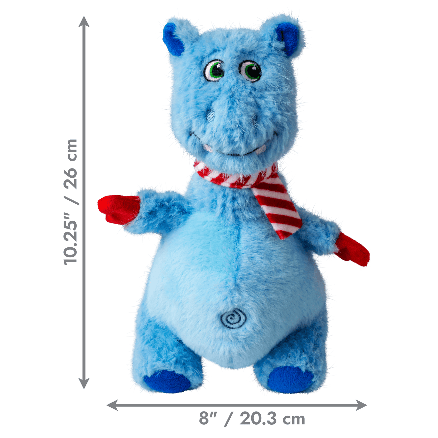 KONG Christmas Belly Knots Hippo Medium/ Large