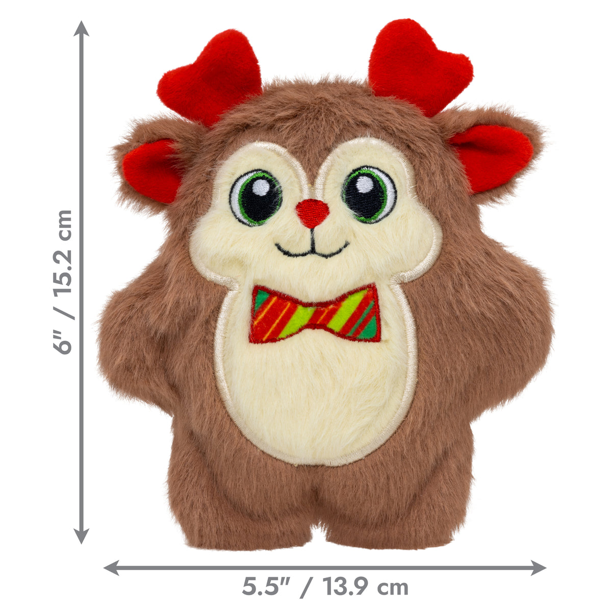KONG Christmas Snuzzles Bow Tie Reindeer Small