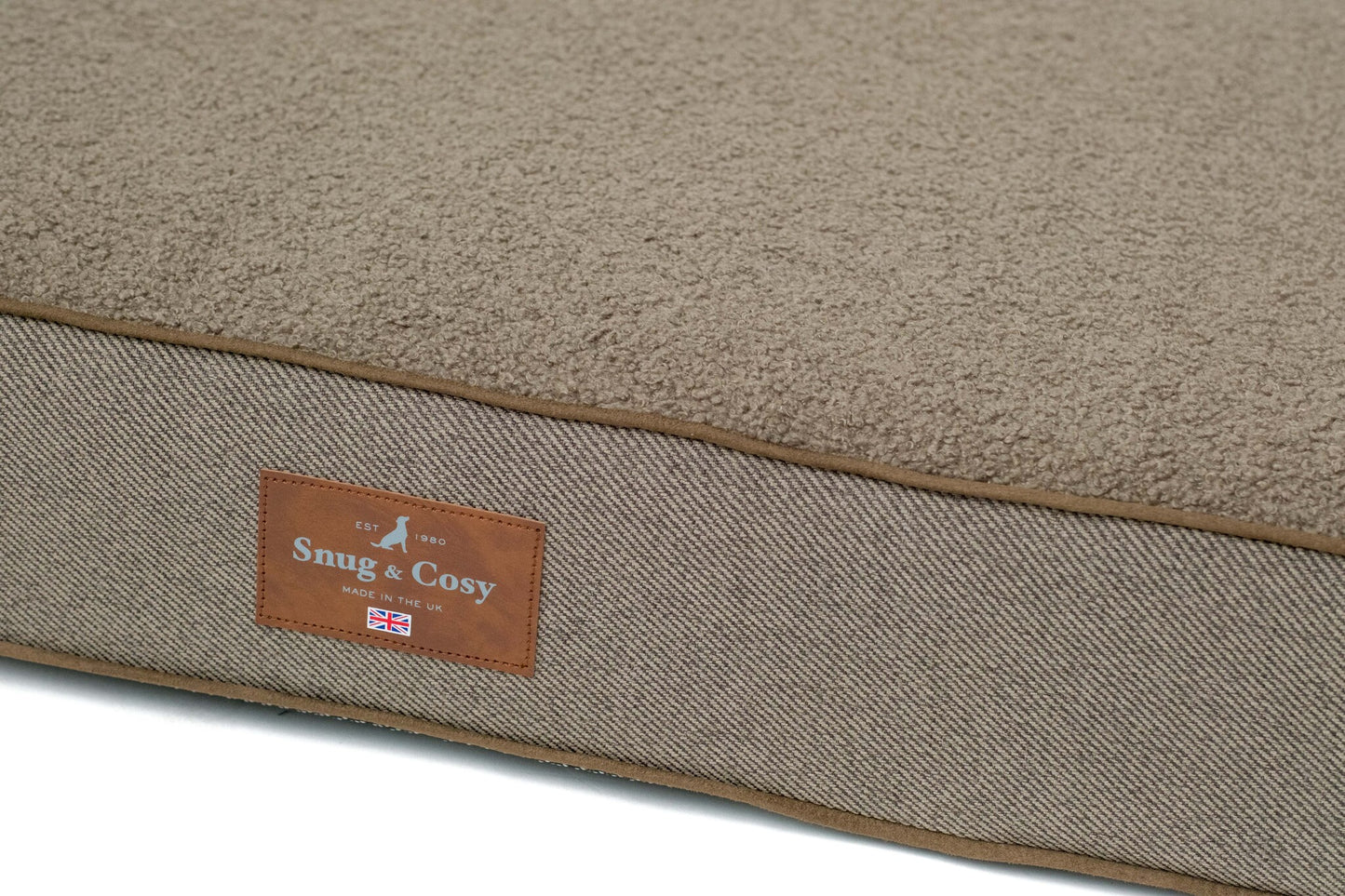 Snug & Cosy Heritage Tweed Memory Foam Coffee Mattress