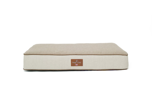 Snug & Cosy Heritage Tweed Memory Foam Natural Mattress