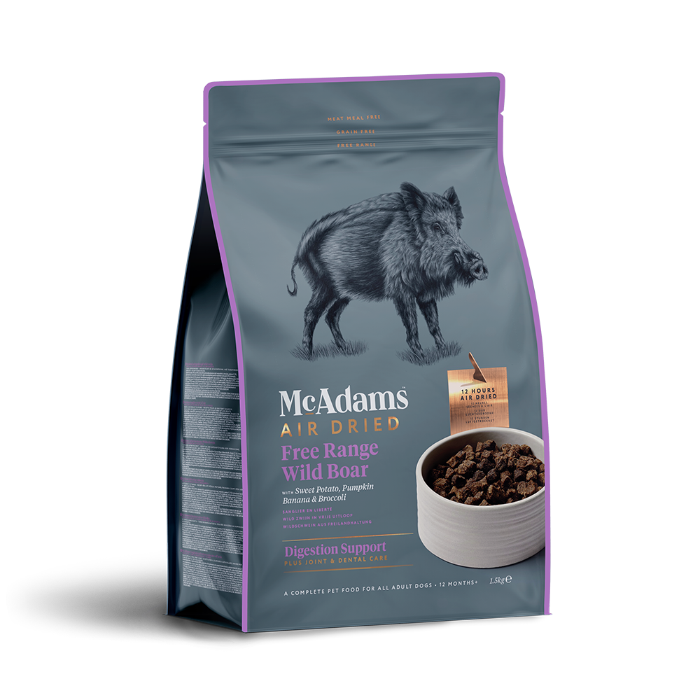 McAdams Dog Food: Air Dried Free Range Wild Boar