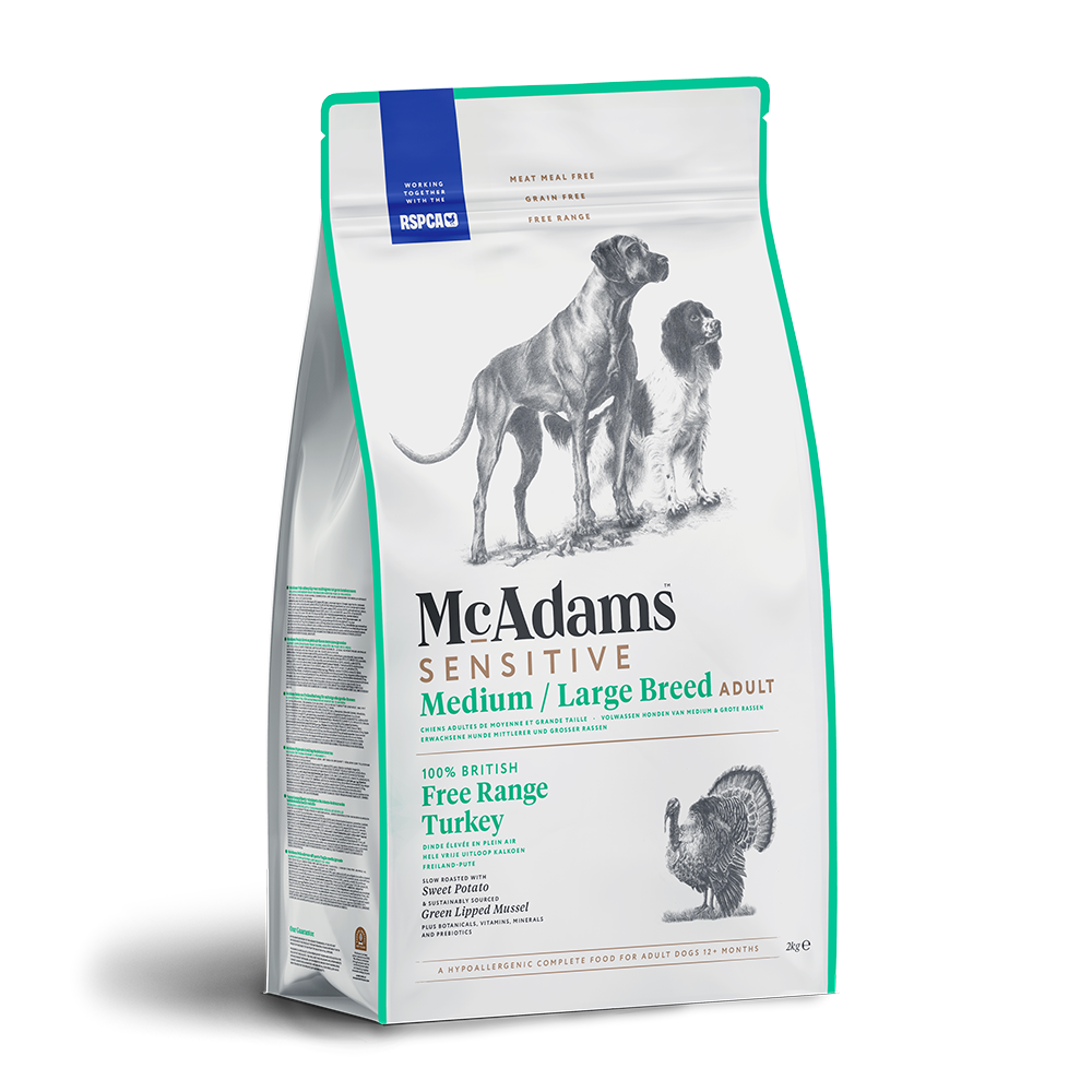 McAdams Dog Food: Adult Medium/ Large Breed Free Range Turkey