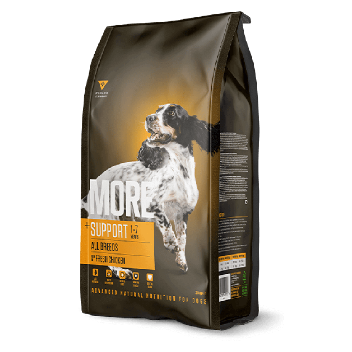 MORE Dog Food: +Support All Breeds Chicken 12kg (Damaged Bag)