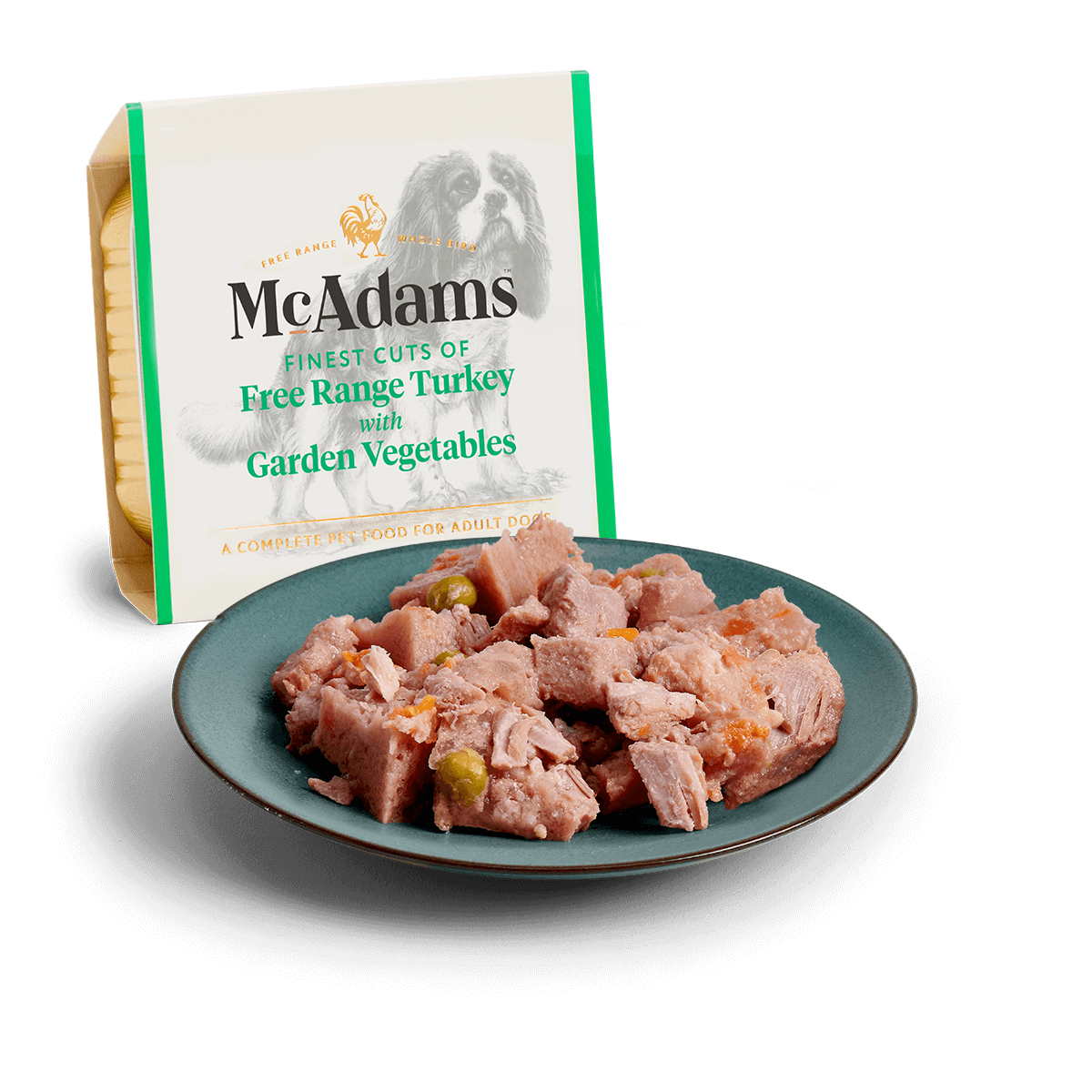 McAdams Wet Dog Food: Free Range Turkey with Vegetables 150g