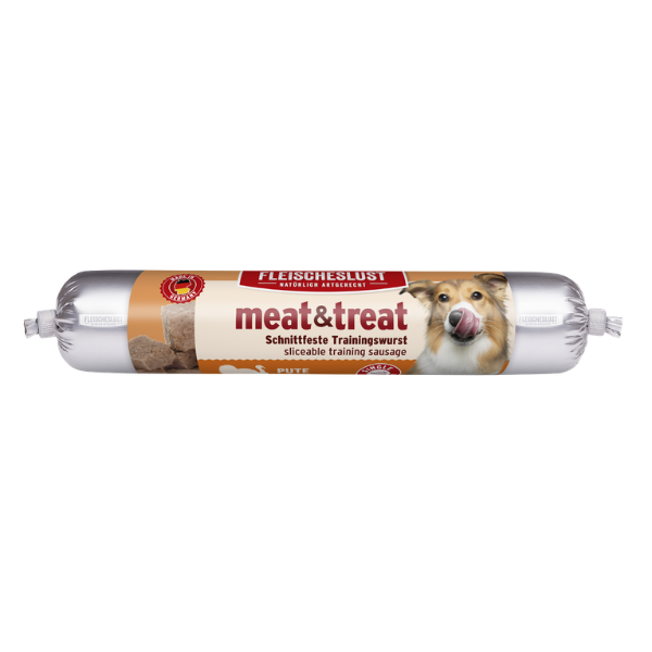 Fleischeslust Meat & Treat Turkey Dog Treat 80g