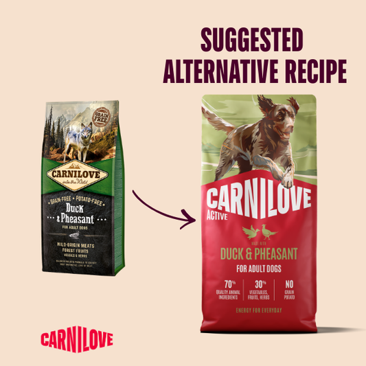 Carnilove Dog Food: Adult Duck & Pheasant