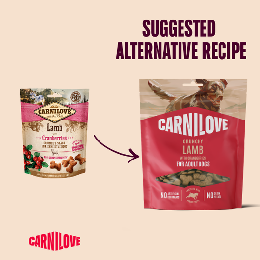 Carnilove Dog Treats: Crunchy Lamb with Cranberries 200g