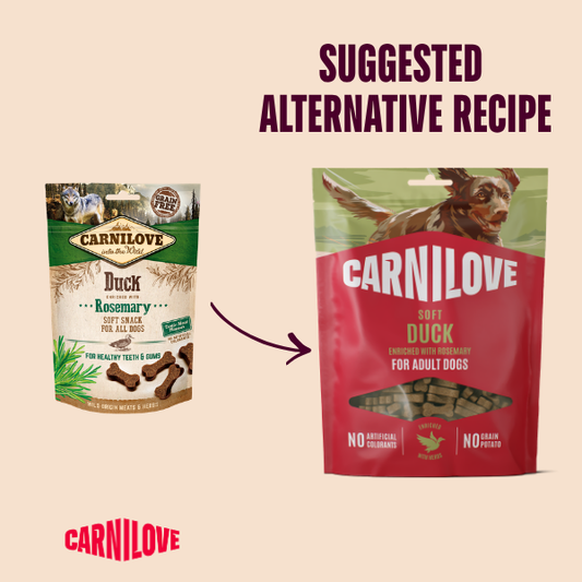 Carnilove Soft Dog Treats: Duck with Rosemary 200g
