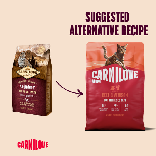 Carnilove Cat Food: Active Adult Beef & Venison