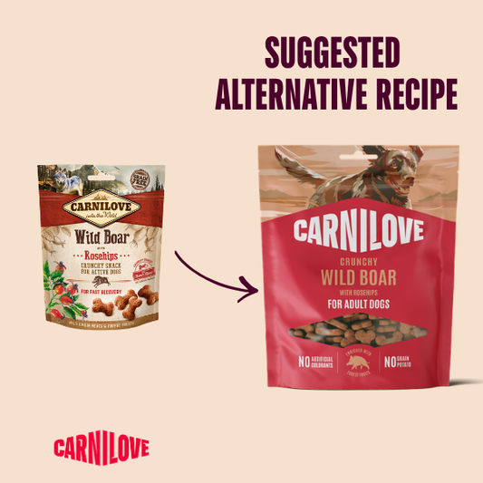 Carnilove Dog Treats: Crunchy Wild Boar with Rosehips 200g
