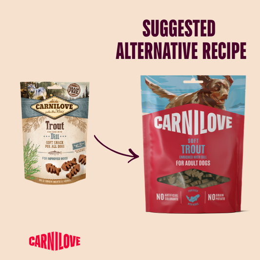 Carnilove Dog Treats: Soft Trout with Dill 200g