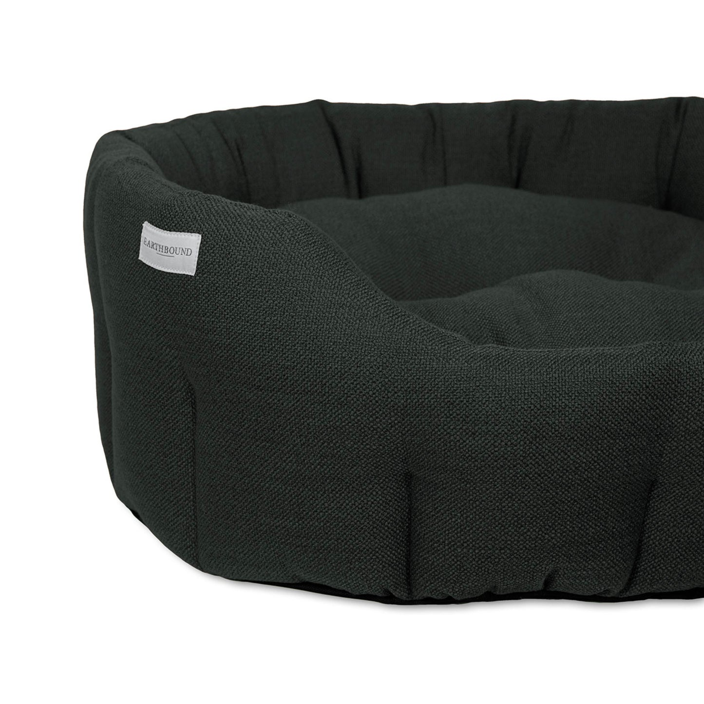 Earthbound Round Weaved Bed Charcoal