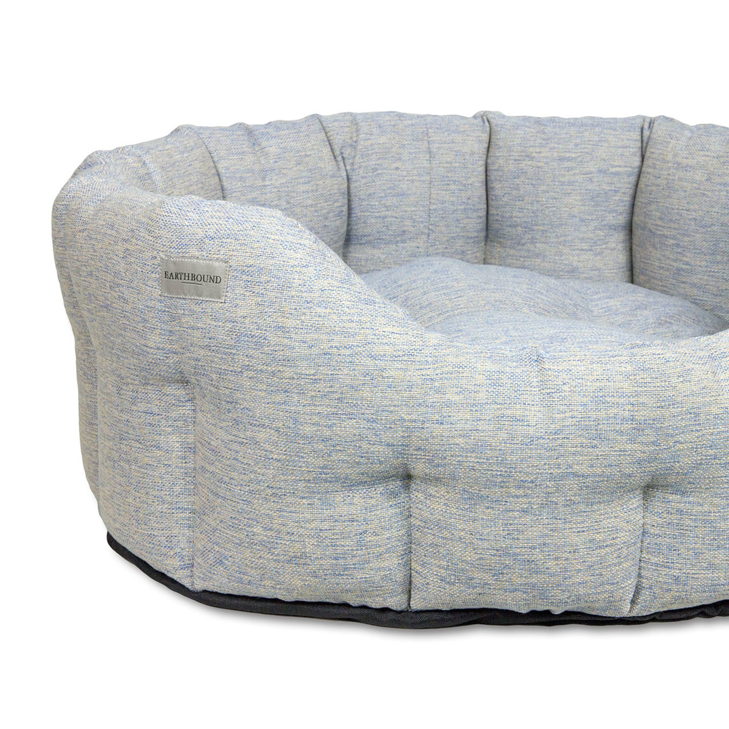 Earthbound Round Marlow Bed Ice Blue