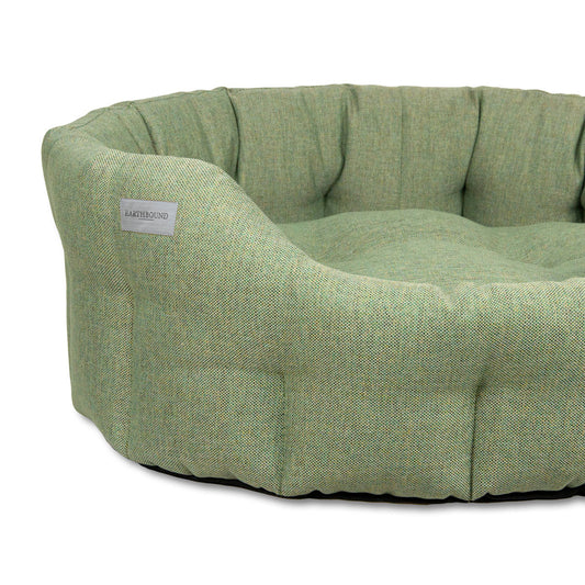 Earthbound Round Marlow Bed Moss Green