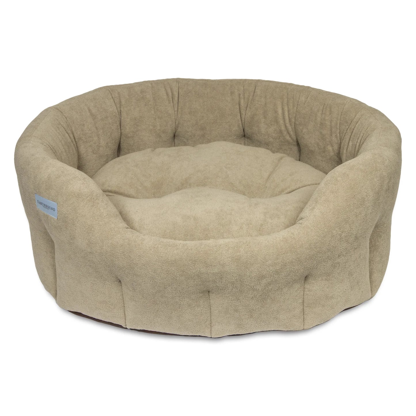 Earthbound Round Devon Bed Seashell Taupe