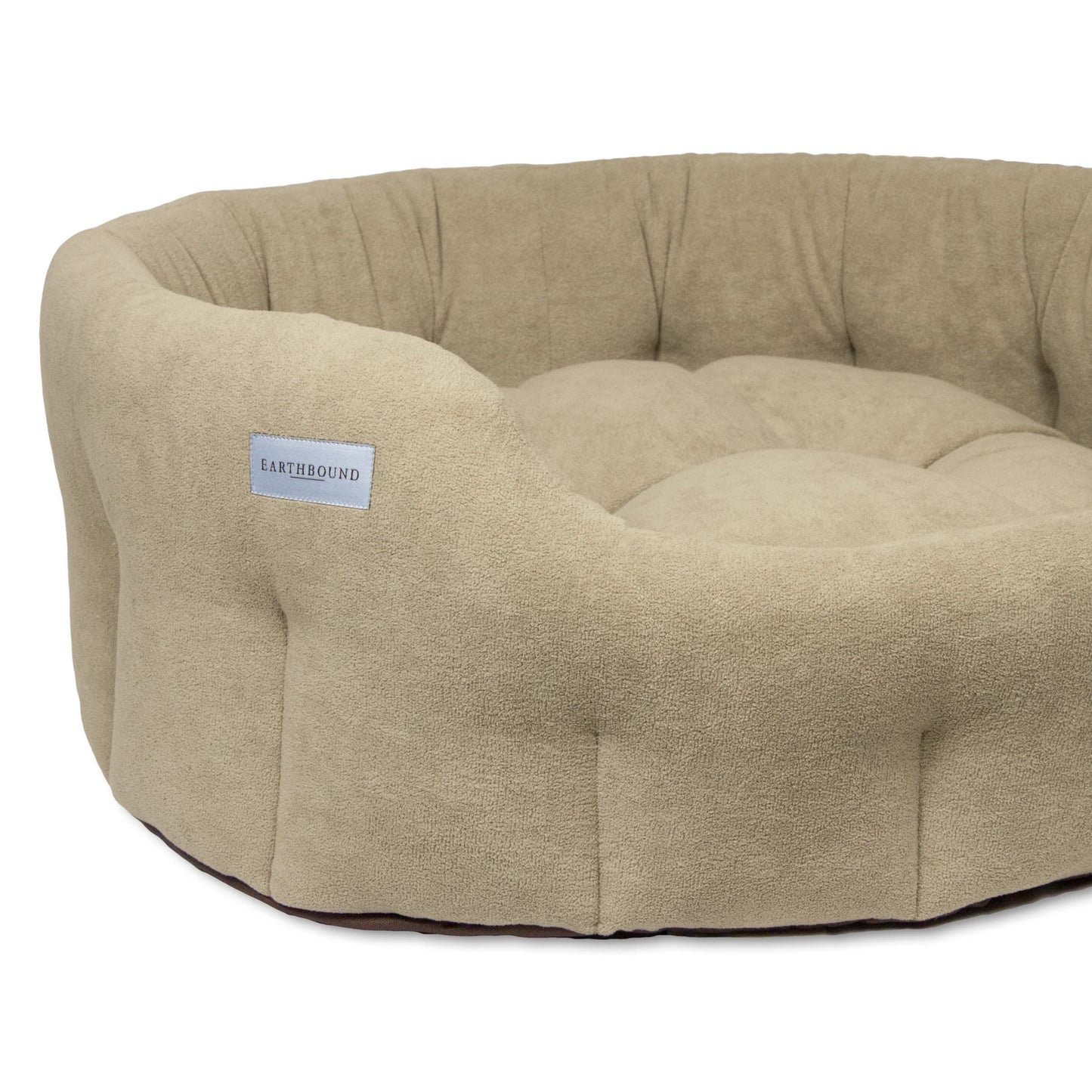 Earthbound Round Devon Bed Seashell Taupe