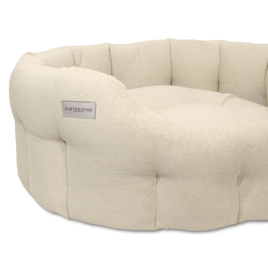 Earthbound Round Devon Bed Ivory Pearl